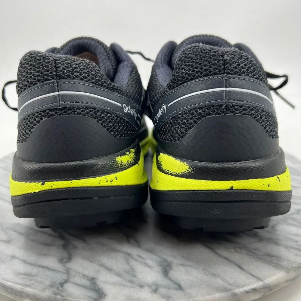 Gravity Defyer Shoes Womens 10.5 Black Lime Green Gdefy Athletic Workout Sneaker